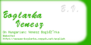 boglarka venesz business card